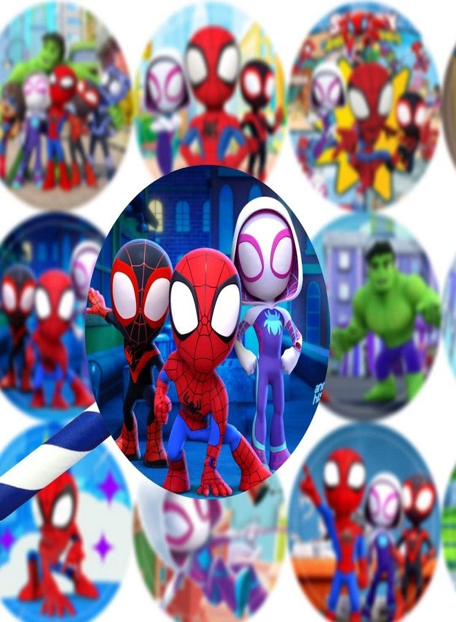 BNFUO 120pcs Spider and His Friends Stickers for Kids Birthday Party Supplies for Spider and His Friends Birthday Decorations -10 Sheets - Image 5